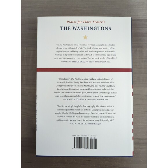 The Washingtons George and Martha Flora Fraser Hardcover First Edition 2015 DJ - Picture 2 of 4